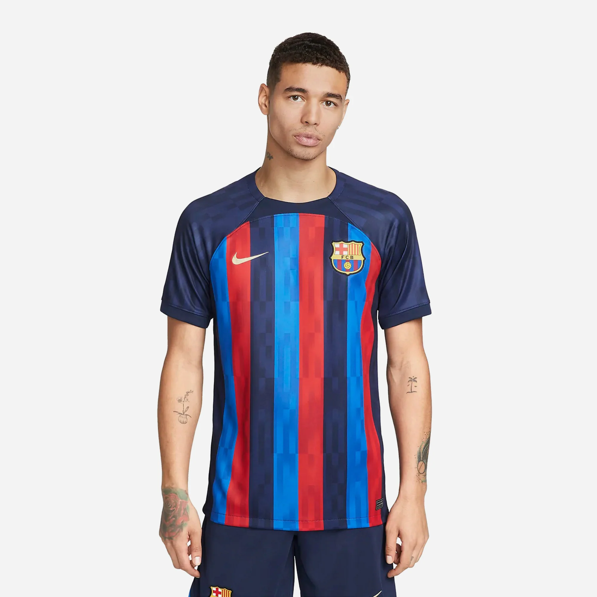 Áo Nike Dri-Fit F.C. Barcelona 2022/23 'Green Navy' DM1840-452 - Ảnh 2