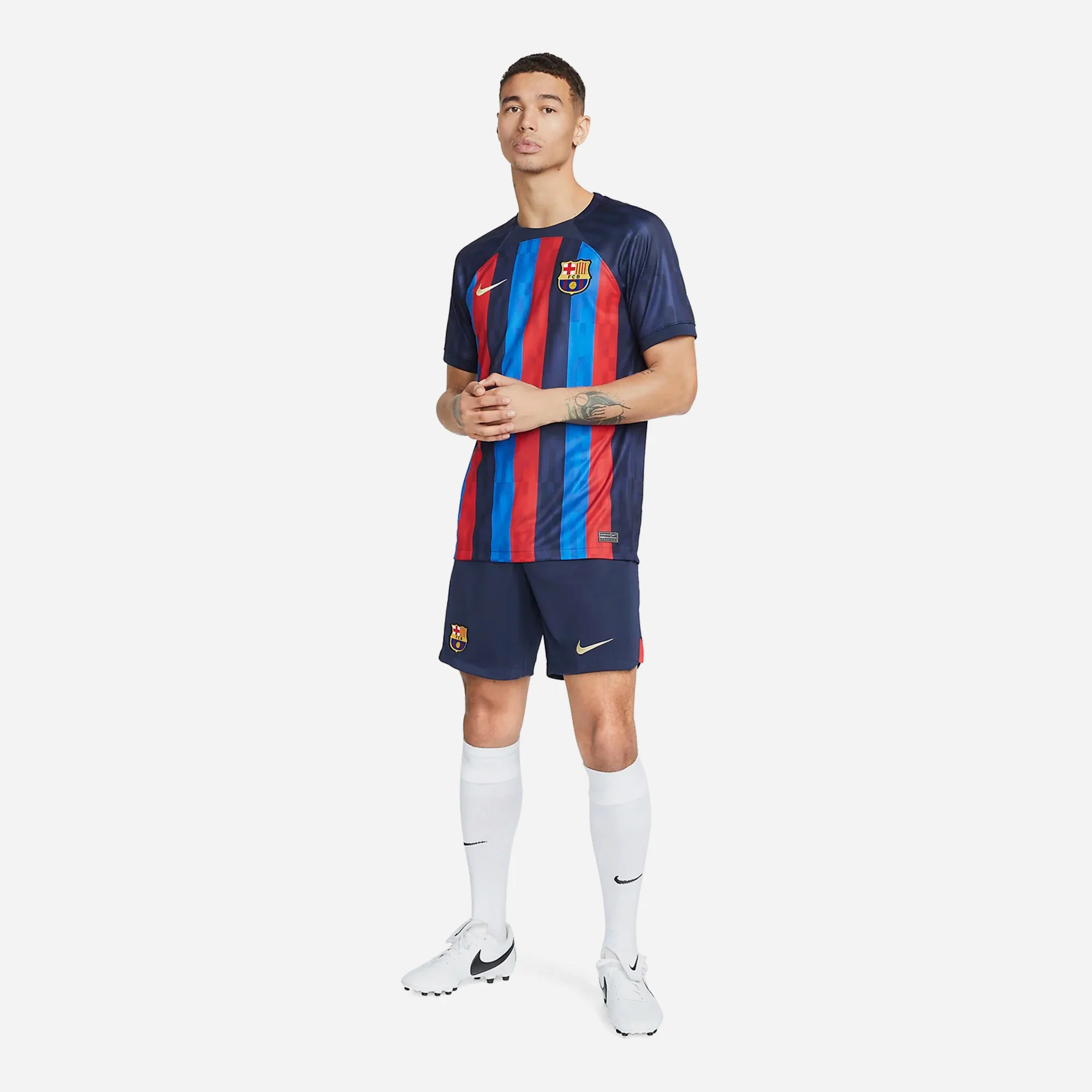 Áo Nike Dri-Fit F.C. Barcelona 2022/23 'Green Navy' DM1840-452 - Ảnh 4