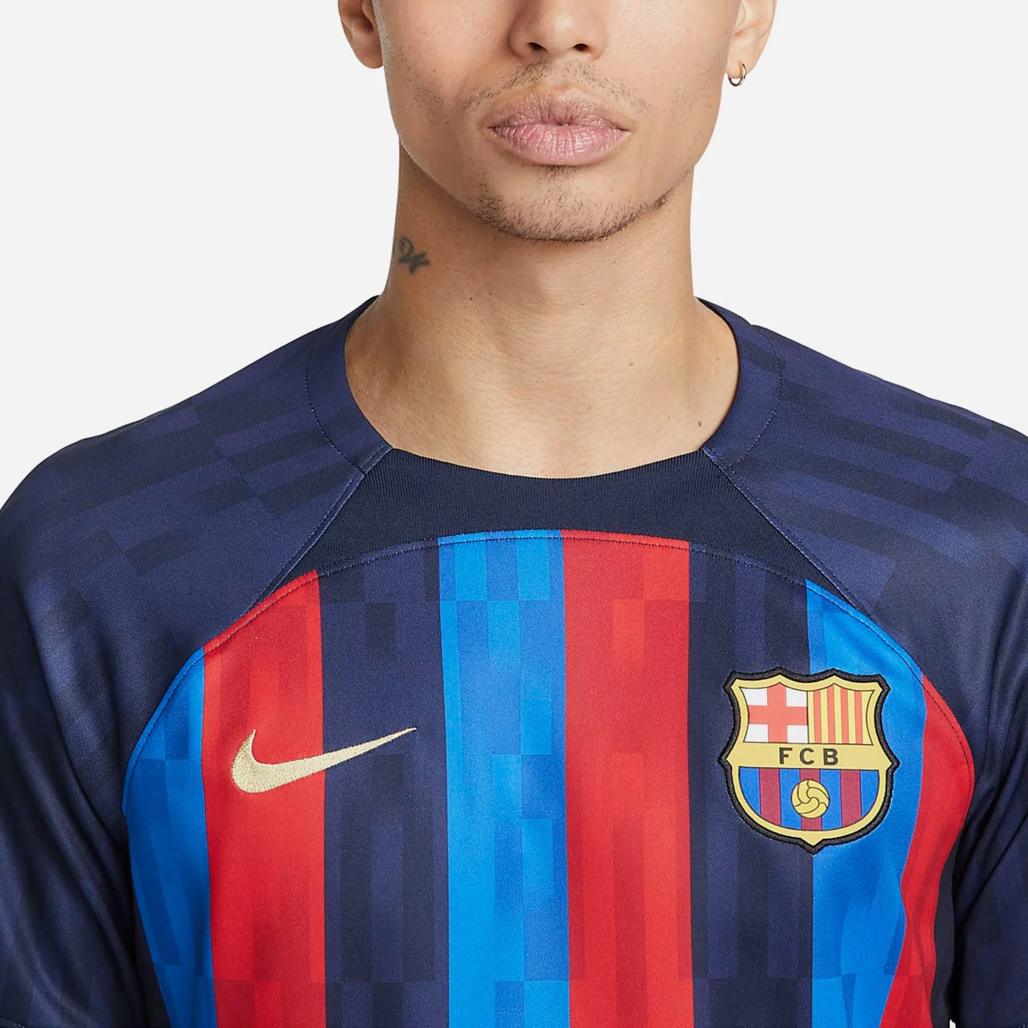 Áo Nike Dri-Fit F.C. Barcelona 2022/23 'Green Navy' DM1840-452 - Ảnh 5