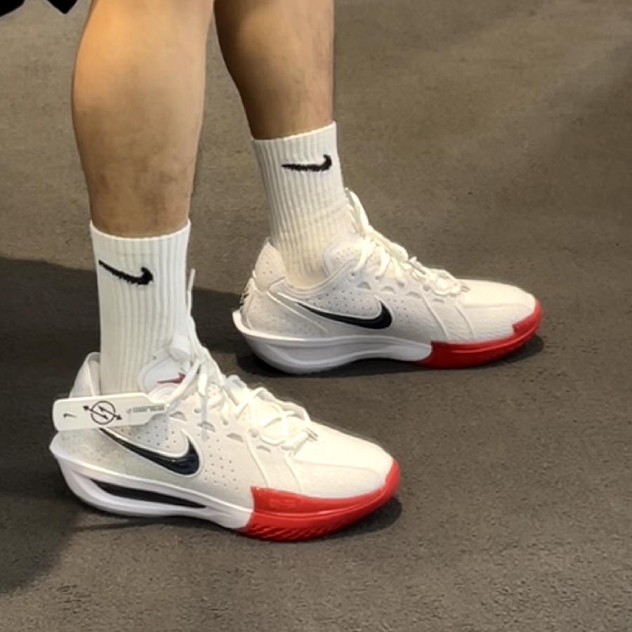 Giày Nike Air Zoom GT Cut 3 EP ‘White Red’ DV2918-103 - Ảnh 2