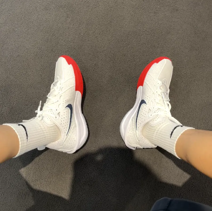 Giày Nike Air Zoom GT Cut 3 EP ‘White Red’ DV2918-103 - Ảnh 3