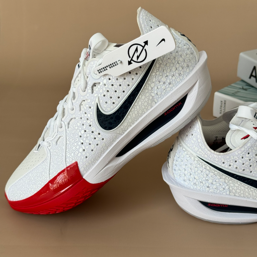 Giày Nike Air Zoom GT Cut 3 EP ‘White Red’ DV2918-103 - Ảnh 4
