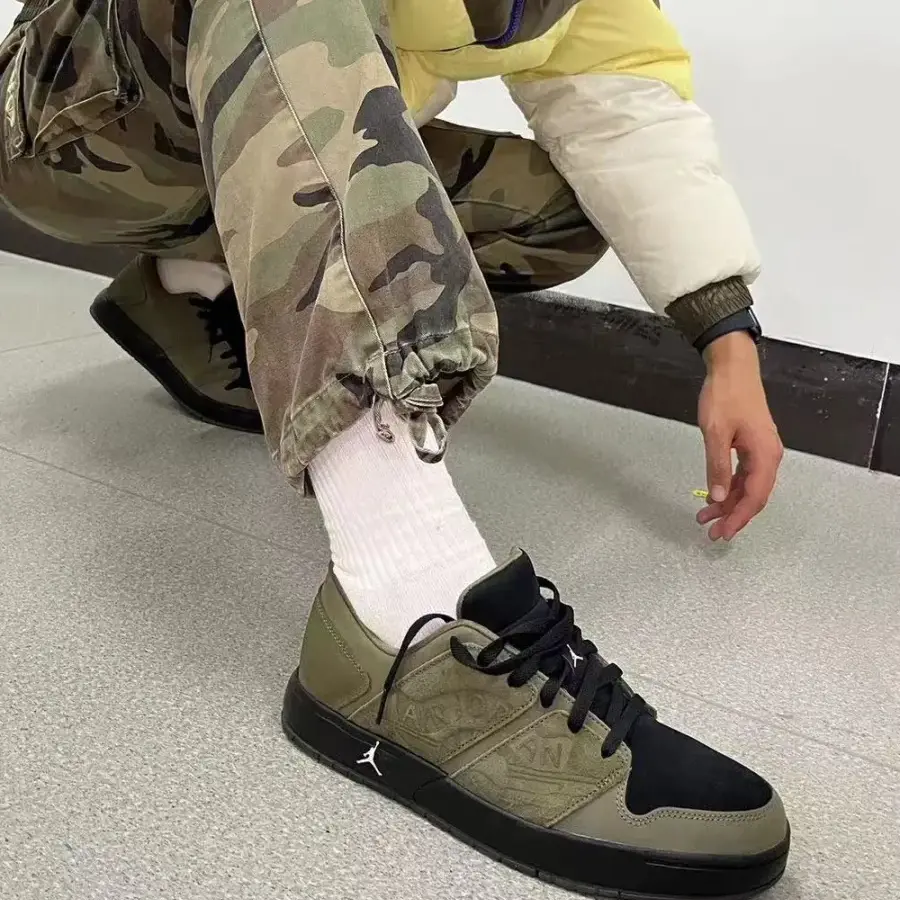 Giày Nike Air Jordan Nu Retro 1 Low ‘Khaki’ DV5141-200 - Ảnh 3