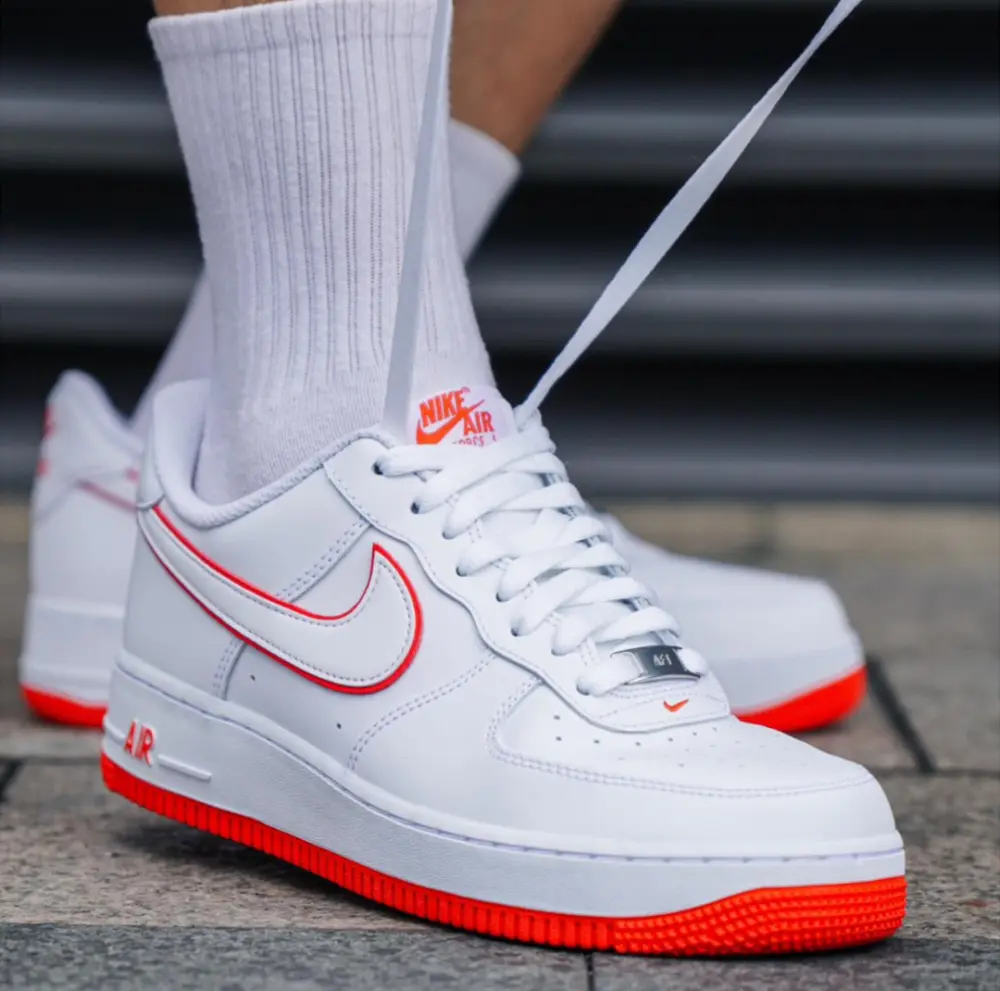 Alternative view of Giày Nike Air Force 1 GS ‘White Picante Red’ DV7762-101