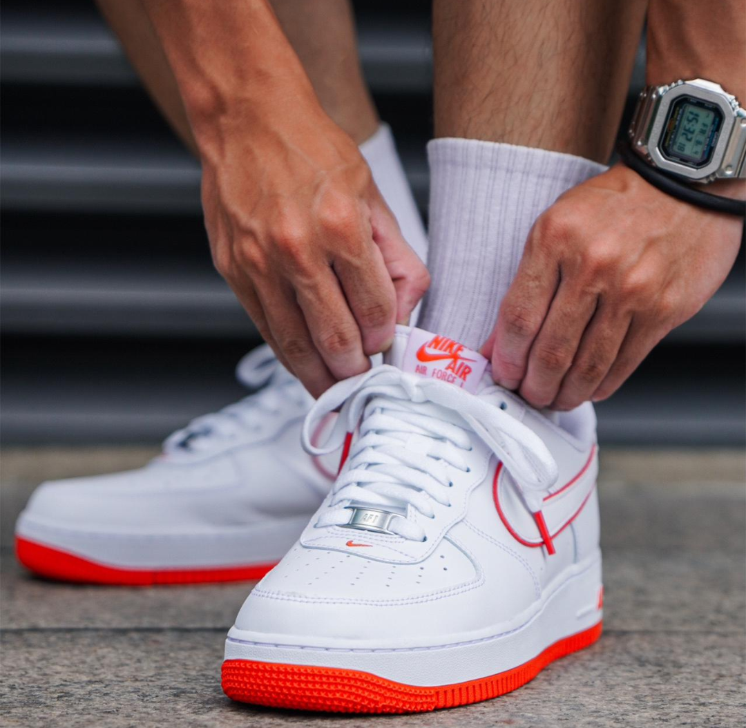 Giày Nike Air Force 1 GS ‘White Picante Red’ DV7762-101 - Ảnh 3