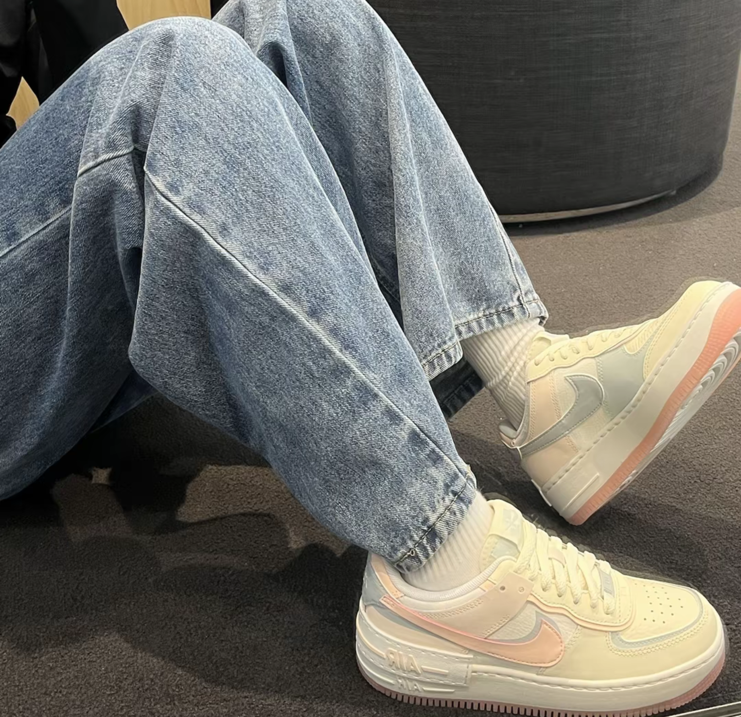 Giày Nike Air Force 1 Shadow ‘Coconut Milk Crimson Tint’ DZ1847-105 - Ảnh 2