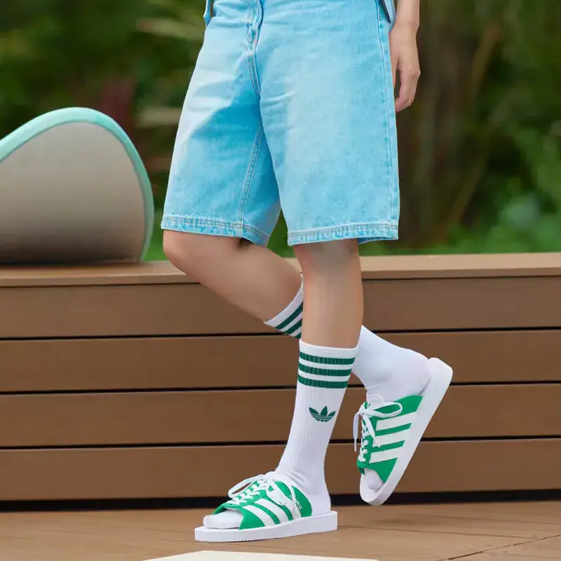 Dép Adidas Gazelle Beach Slides ‘Green’ JQ7426 - Ảnh 5