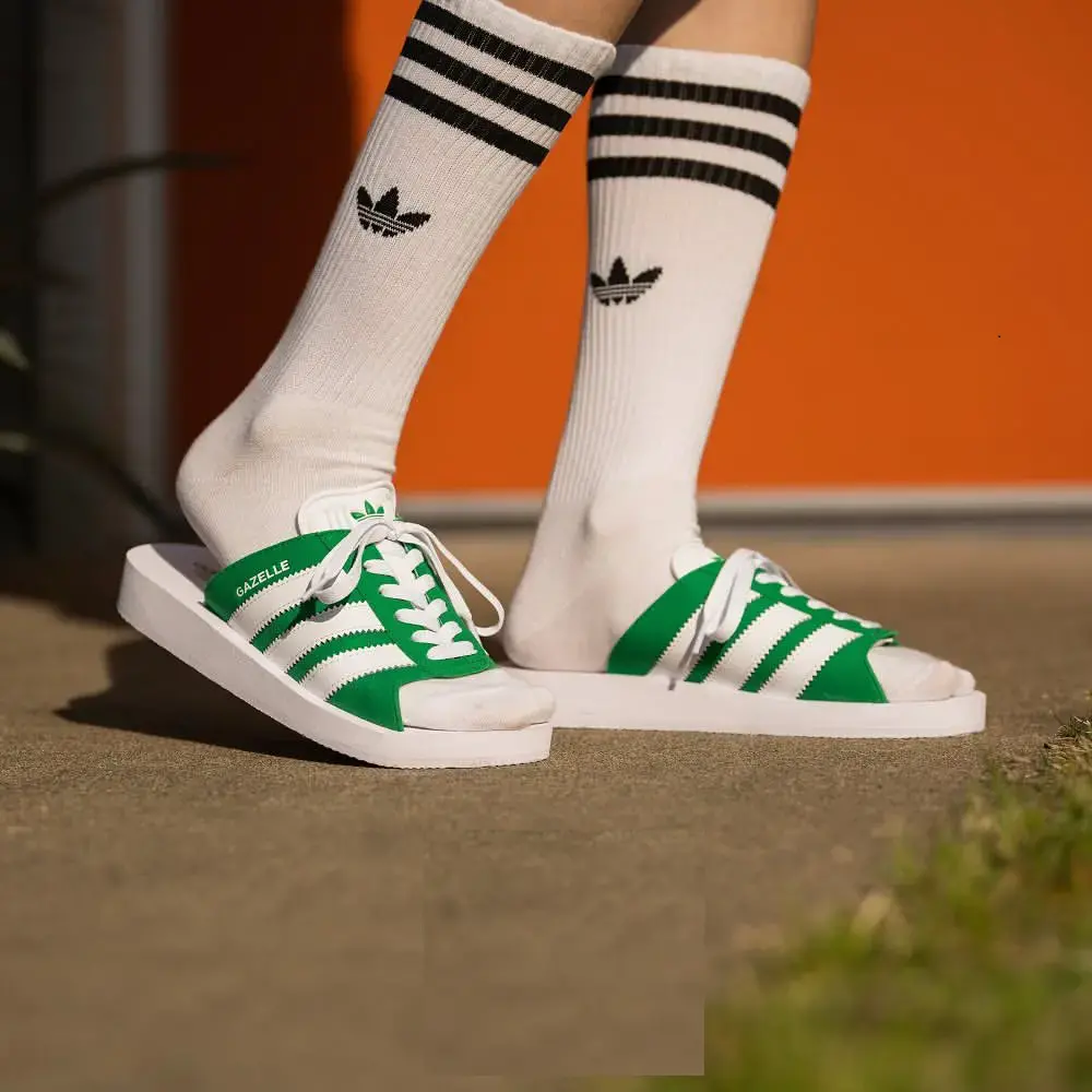 Dép Adidas Gazelle Beach Slides ‘Green’ JQ7426 - Ảnh 4