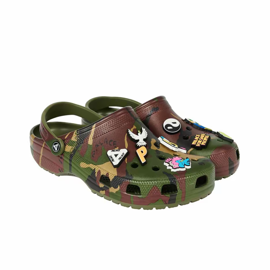 Dép Crocs Palace x Classic Clog ‘Jungle Camo’ 207951-960 - Ảnh 2