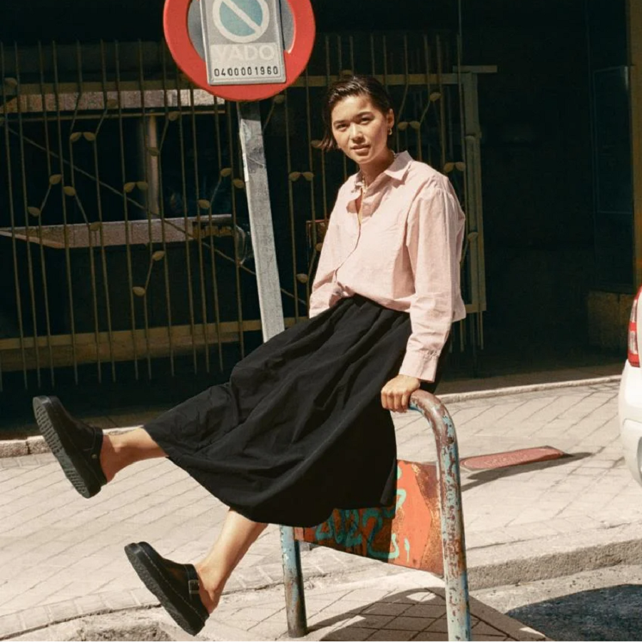 Dép Dr. Martens Laketen Leather Platform Mules ‘Black’ 31525001 - Ảnh 4