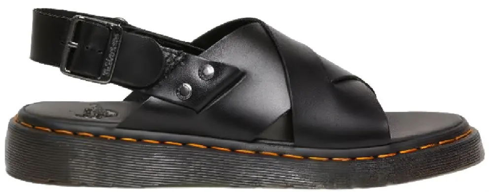 Dép Dr. Martens ZANE Cross Strap Leather ‘Black’ 30765001
