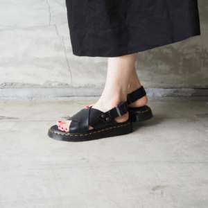 Alternative view of Dép Dr. Martens ZANE Cross Strap Leather ‘Black’ 30765001