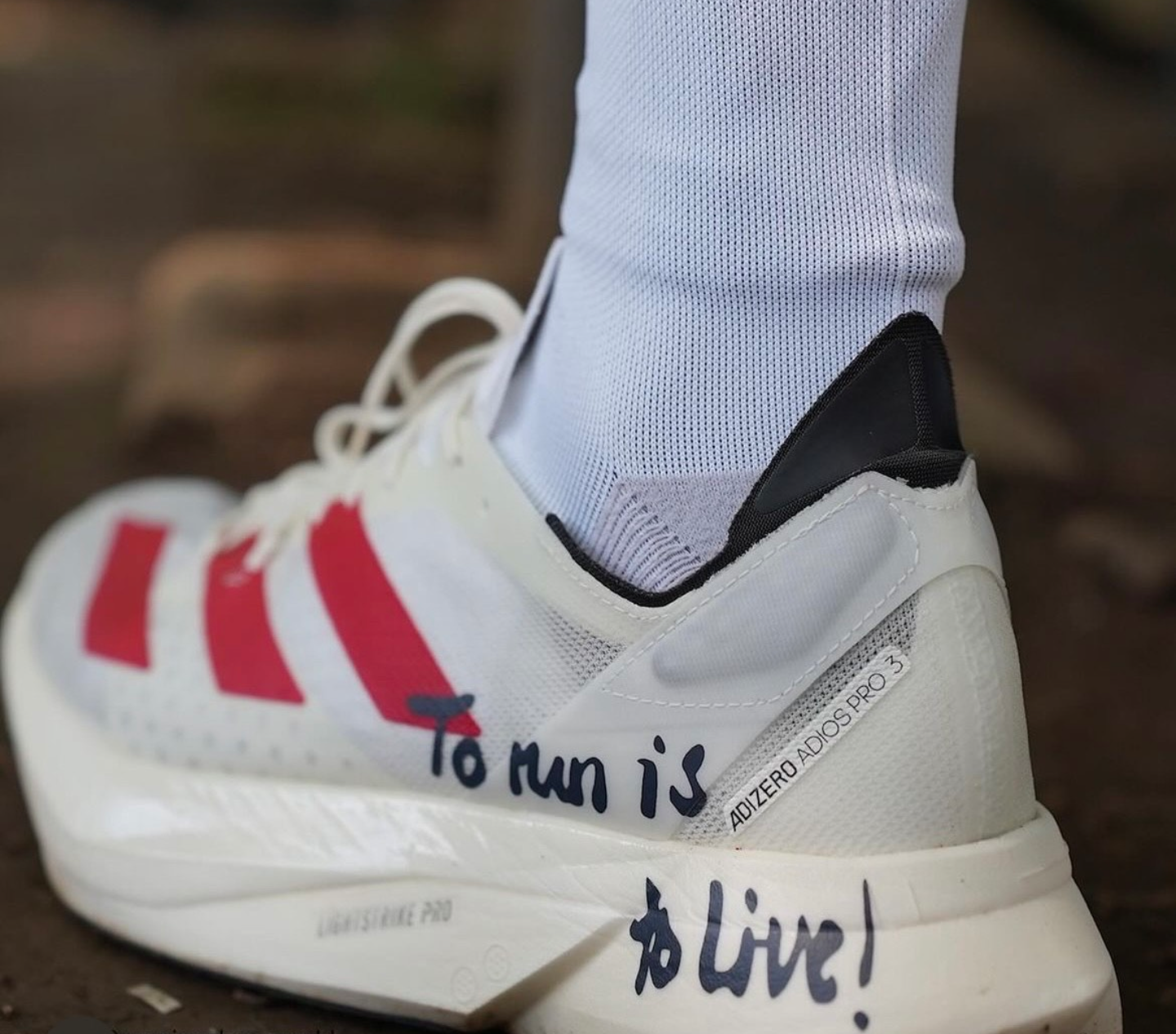 Giày Adidas Adizero Adios Pro 3 ‘To run is to Live’ GW7261 - Ảnh 3