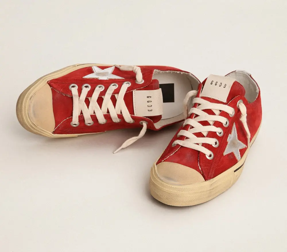 Giày Golden Goose V-Star LTD 'Dark Red' GWF00129 F003090 40394 - Ảnh 3