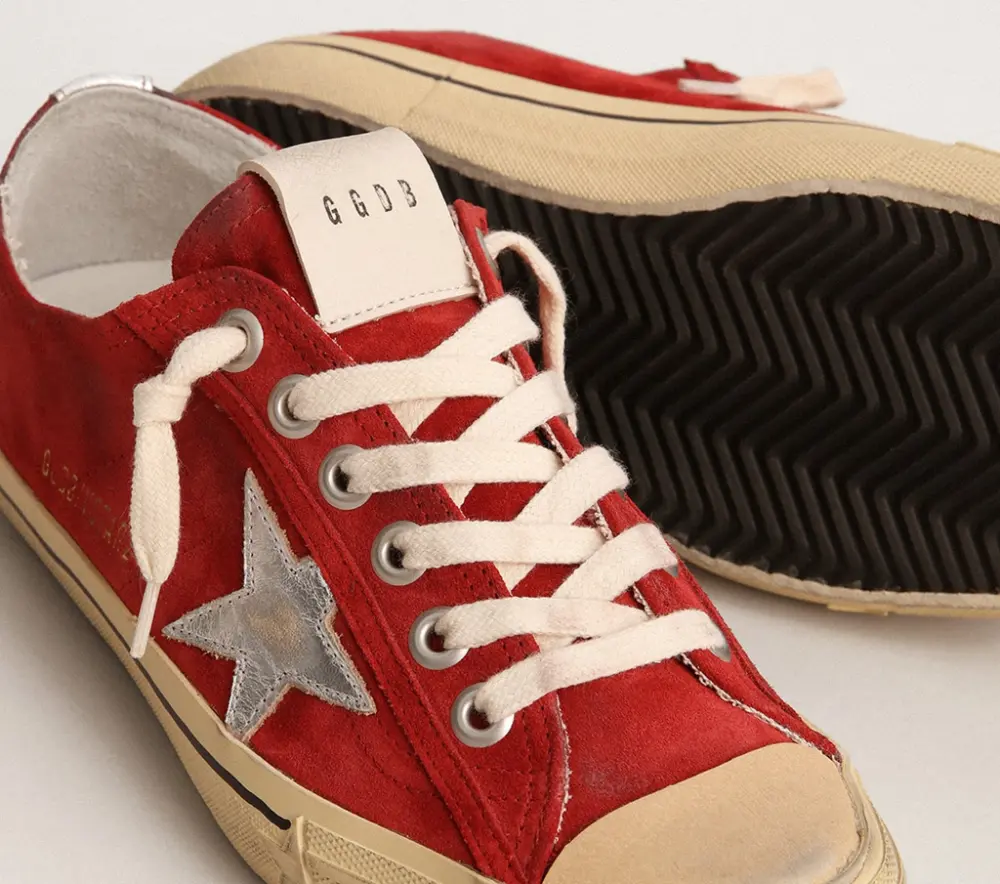 Giày Golden Goose V-Star LTD 'Dark Red' GWF00129 F003090 40394 - Ảnh 4