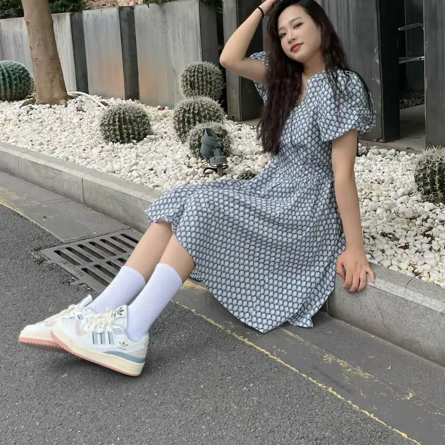 Giày Adidas Forum Low CL ‘White Wonder Blue’ IG3964 - Ảnh 4