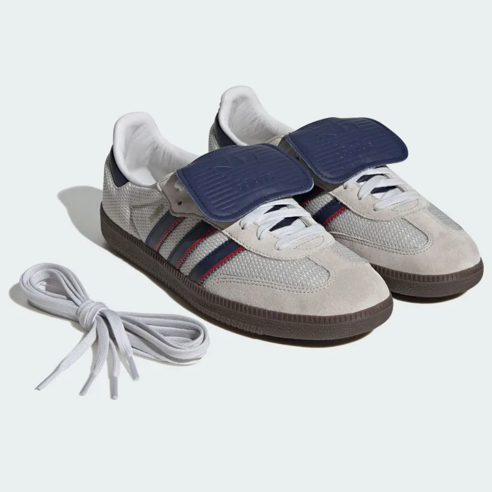 Giày Adidas Samba LT ‘Crystal White Dark Blue’ IE9169 - Ảnh 5