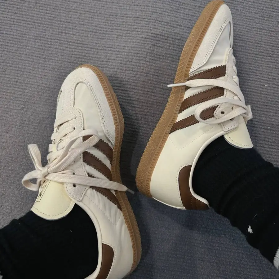 Alternative view of Giày Adidas Samba OG ‘Cream White Preloved Brown’ ID1447