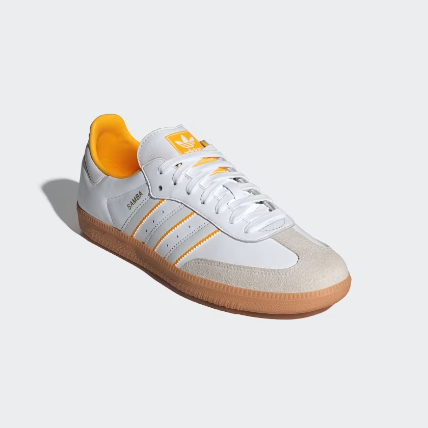 Giày Adidas Samba OG ‘White Crew Yellow’ ID1479 - Ảnh 4