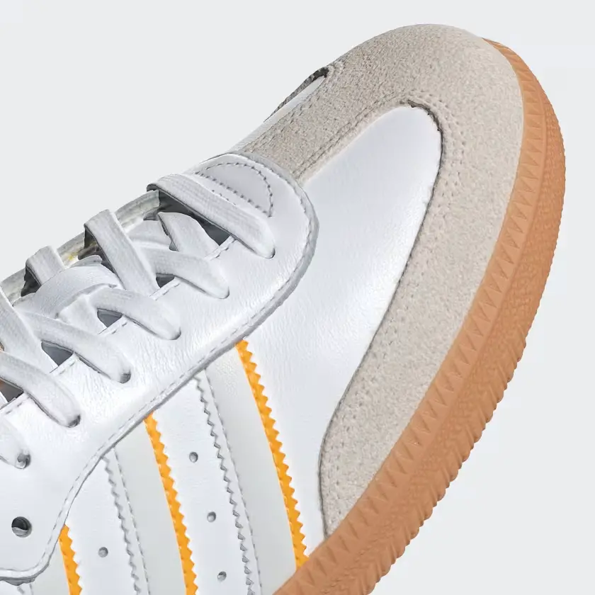Alternative view of Giày Adidas Samba OG ‘White Crew Yellow’ ID1479