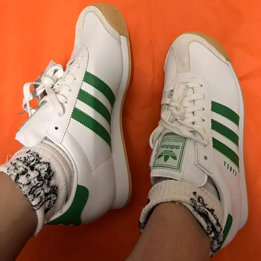 Giày Adidas Samoa “White Green” JH9078 - Ảnh 4