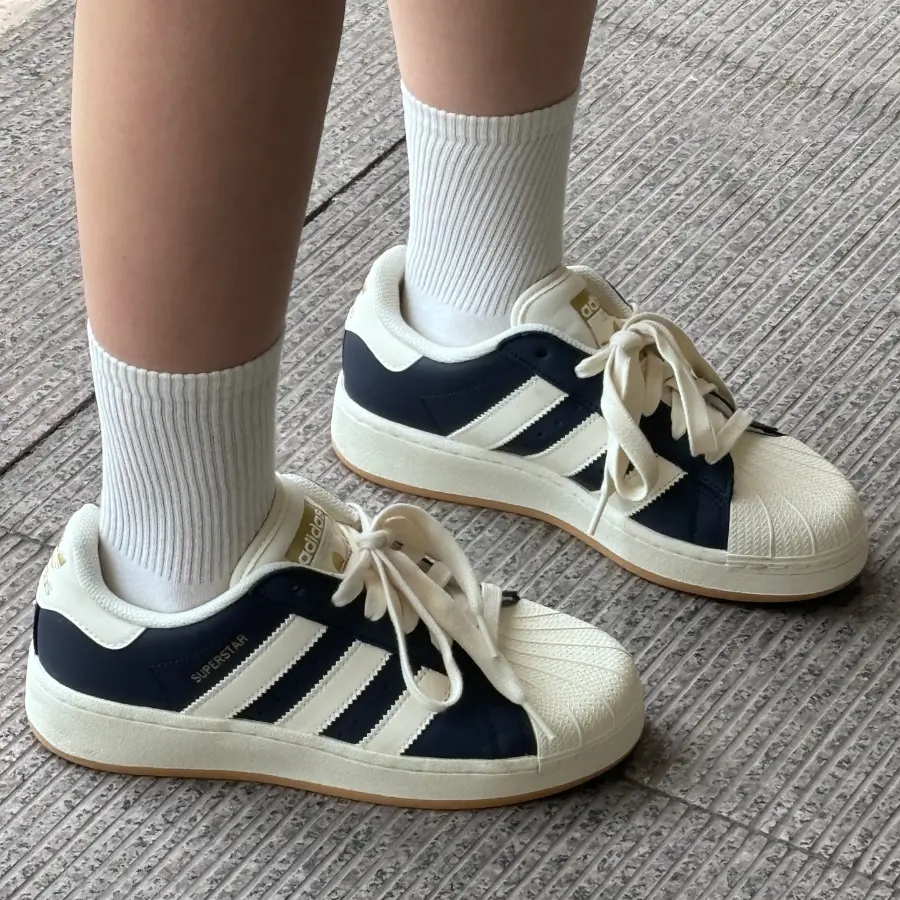Giày Adidas Superstar XLG ‘Night Indigo Cream White’ ID5699 - Ảnh 4