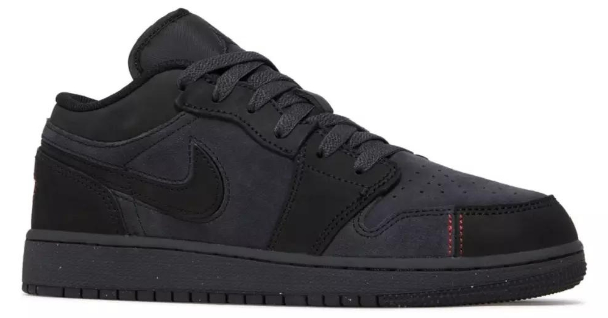 Giày Air Jordan 1 Low SE Craft GS ‘Dark Smoke Red’ FQ7757-001