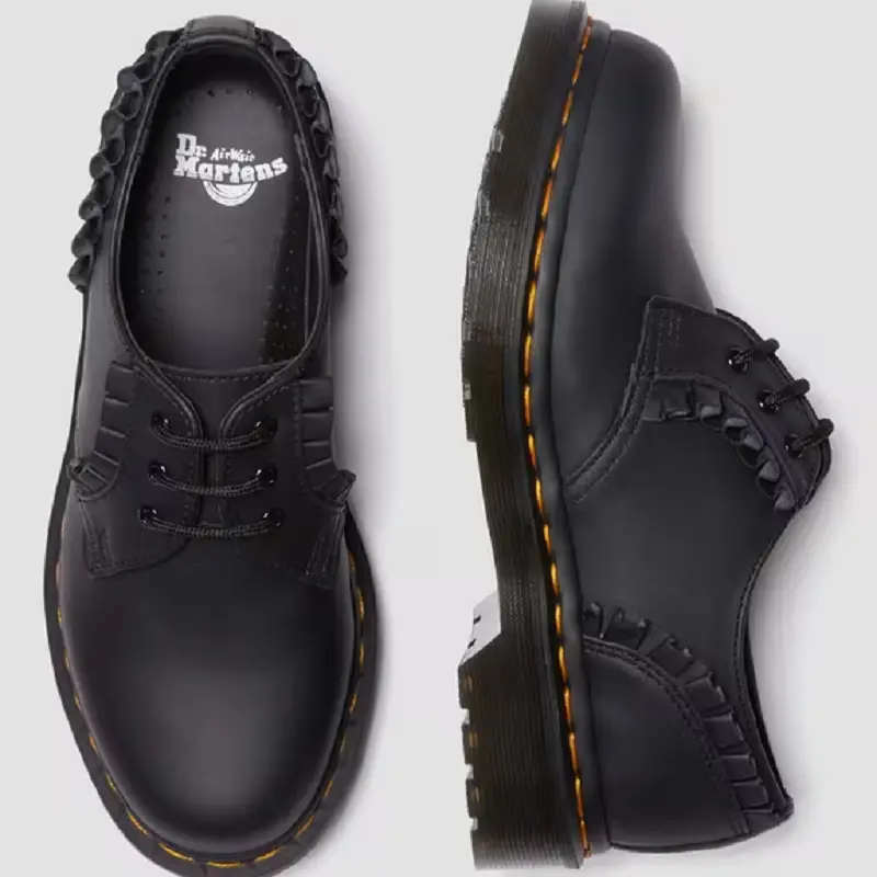 Giày Dr. Martens 1461 Frill Nappa Leather Oxford ‘Black’ 30696001 - Ảnh 4