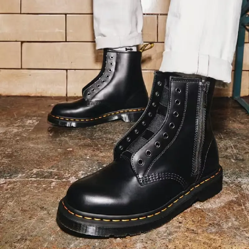 Alternative view of Giày Dr.Martens 1460 Elastic Smooth Leather ‘Black’ 26731001