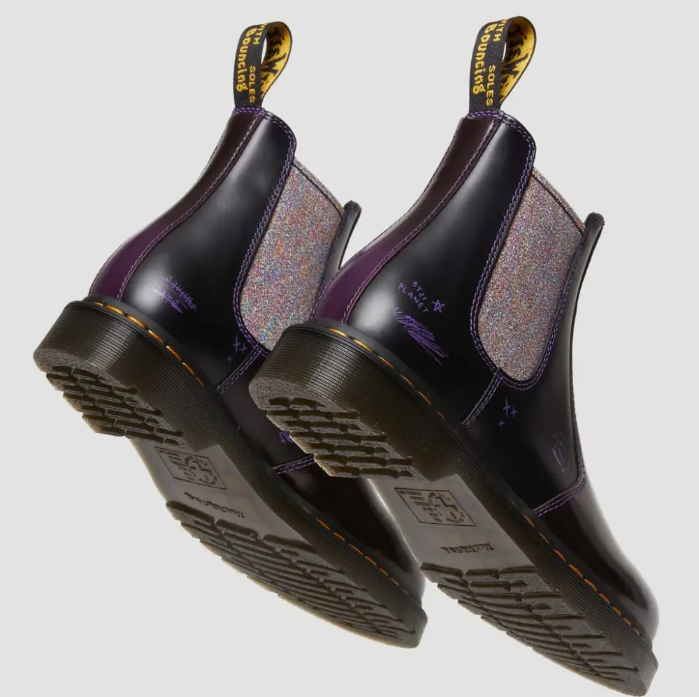 Giày Dr.Martens 2976 BT21 ‘Purple Black’ 30892511 - Ảnh 6