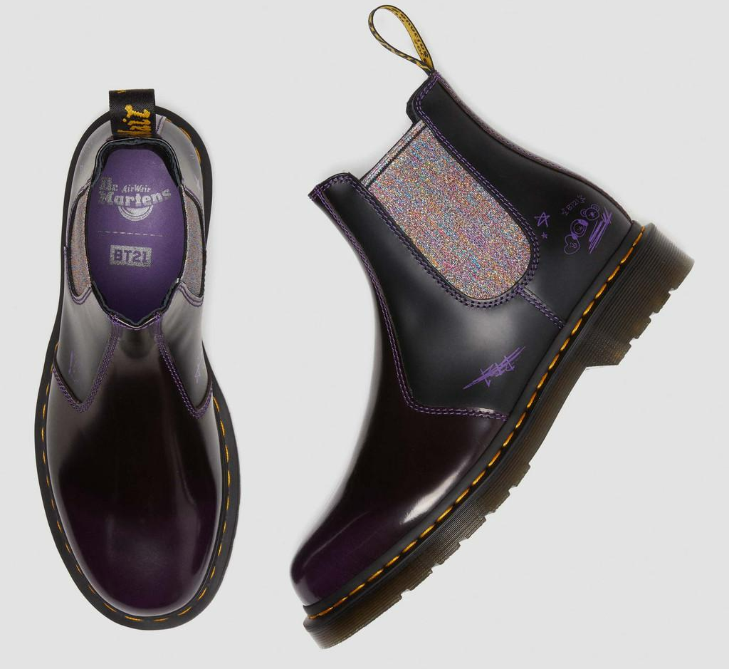Giày Dr.Martens 2976 BT21 ‘Purple Black’ 30892511 - Ảnh 7