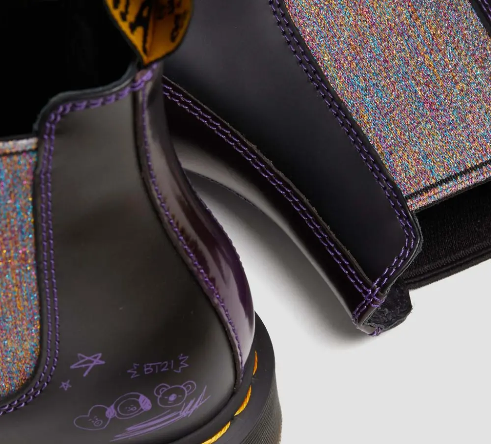 Giày Dr.Martens 2976 BT21 ‘Purple Black’ 30892511 - Ảnh 4