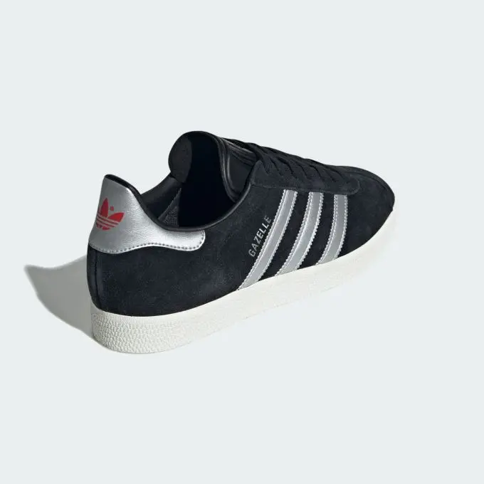 Giày Adidas Gazelle ‘Black Silver Metallic’ IF1826 - Ảnh 5