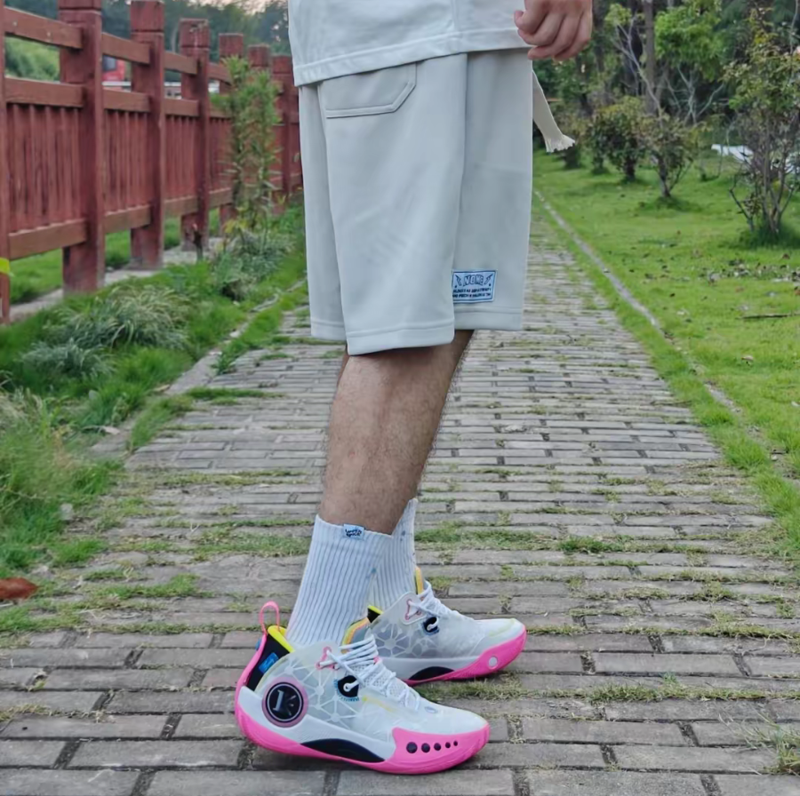 Giày Li Ning Wade Shadow 3 On Court ‘White Pink’ ABPR049-4 - Ảnh 3