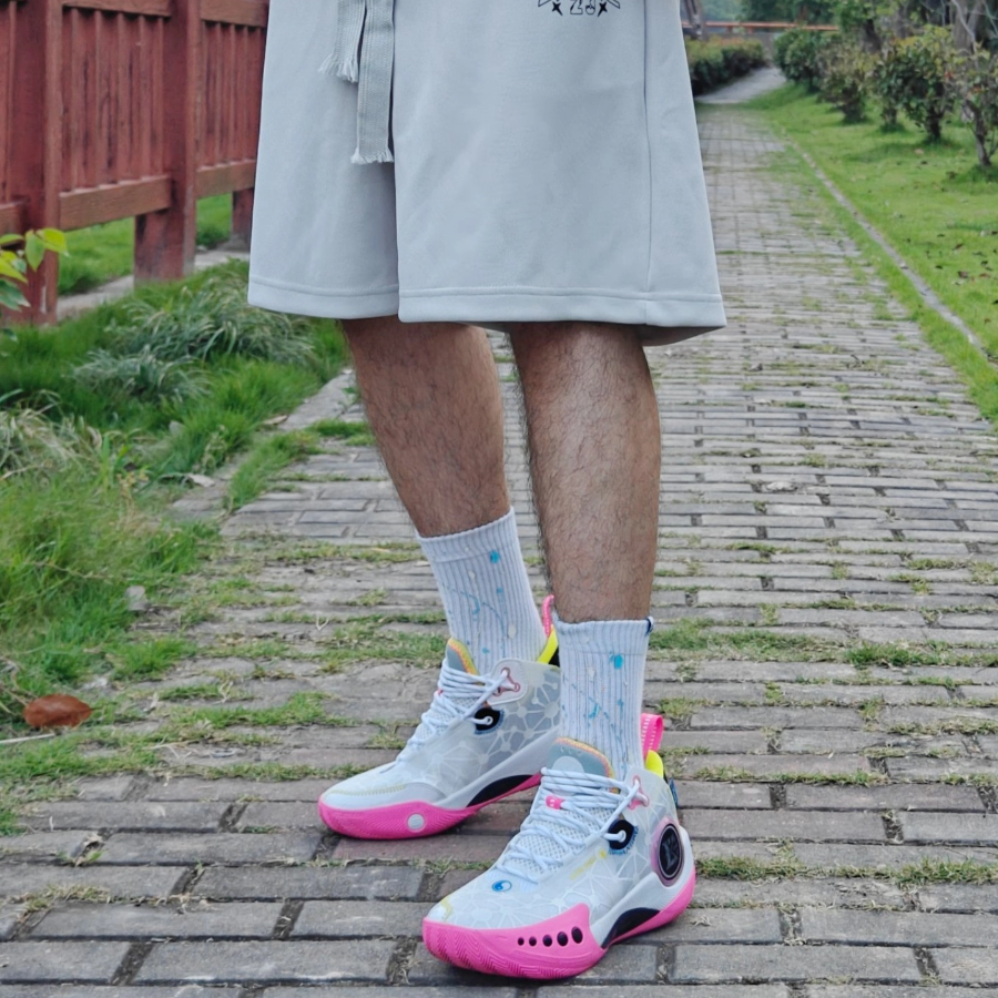 Giày Li Ning Wade Shadow 3 On Court ‘White Pink’ ABPR049-4 - Ảnh 4