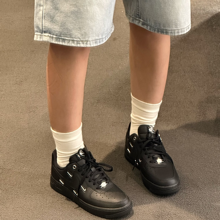 Giày Nike Air Force 1 Low ‘Black Silver ’ HQ1180-001 - Ảnh 2