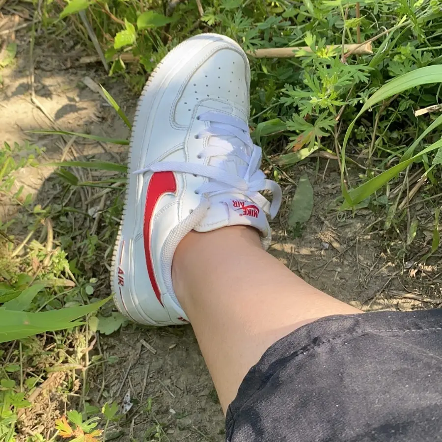 Alternative view of Giày Nike Air Force 1 Low GS ‘Gym Red’ AV6252-101