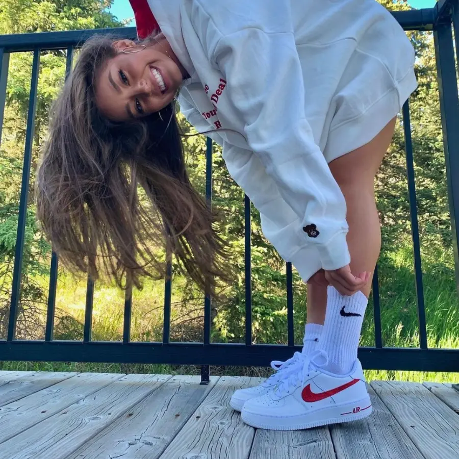 Giày Nike Air Force 1 Low GS ‘Gym Red’ AV6252-101 - Ảnh 3