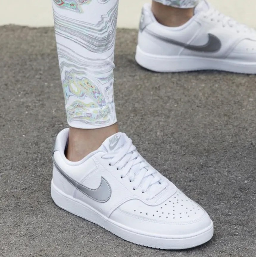 Giày Nike Court Vision Low ‘White Silver’ DH3158-108 - Ảnh 3