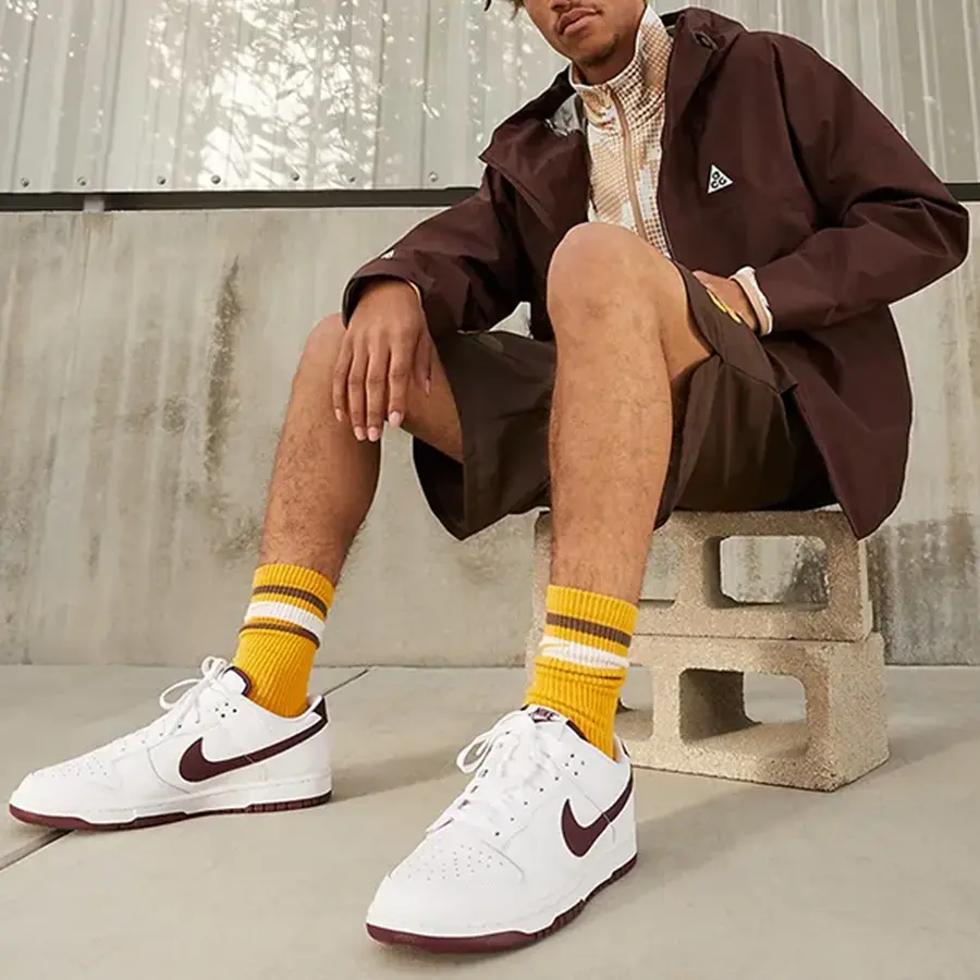 Giày Nike Dunk Low ‘White Night Maroon’ DV0831-102 - Ảnh 3