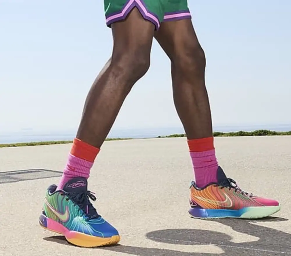 Giày Nike LeBron 21 XXI ‘Blue Laser Orange’ HF5352-400 - Ảnh 3