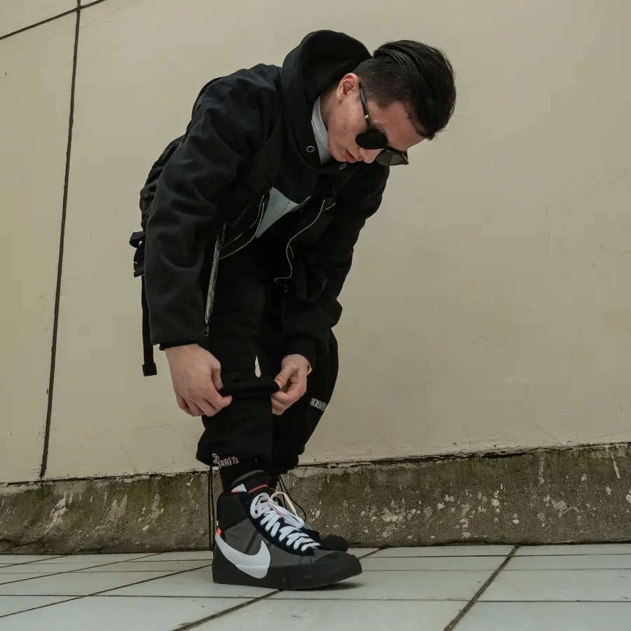 Giày Nike Off-White x Blazer Mid ‘Grim Reapers’ AA3832-001 - Ảnh 3