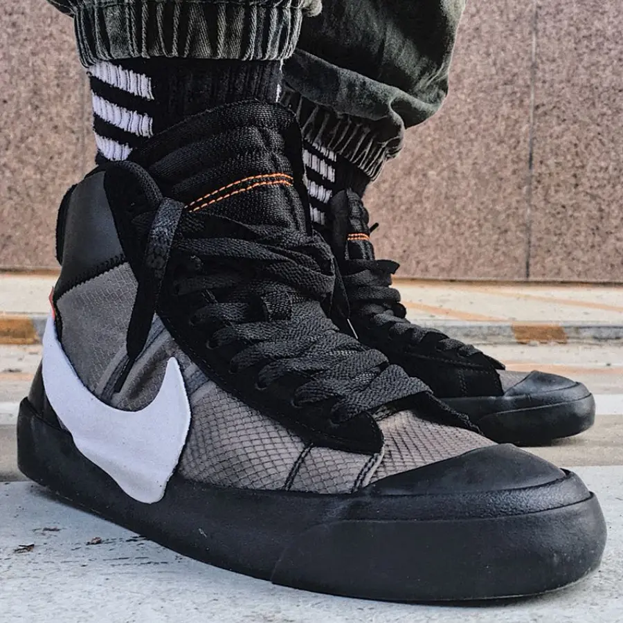 Giày Nike Off-White x Blazer Mid ‘Grim Reapers’ AA3832-001 - Ảnh 5