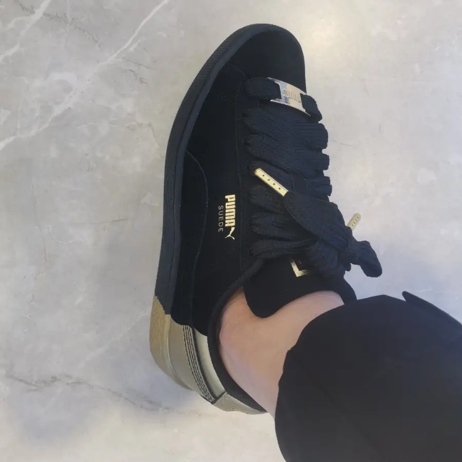 Giày Puma Suede Dance Crew 'Black Gold Metallic' 398306-01 - Ảnh 3