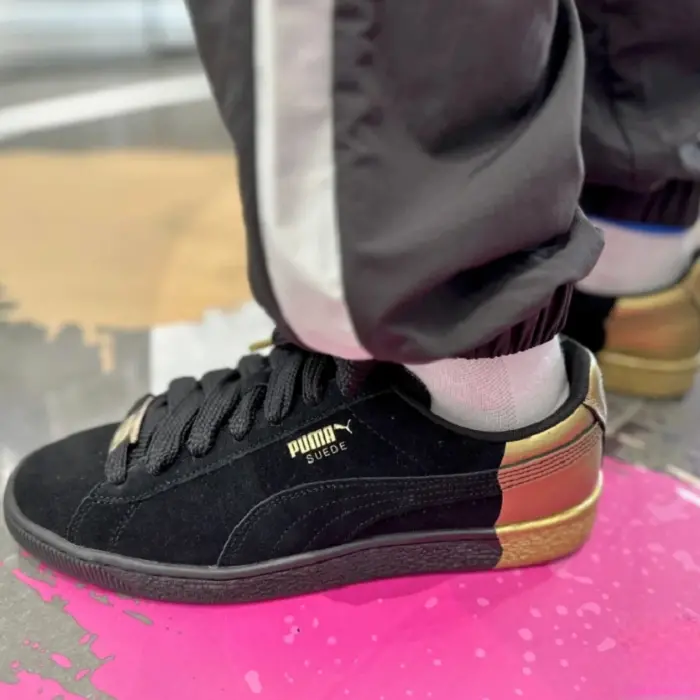 Giày Puma Suede Dance Crew 'Black Gold Metallic' 398306-01 - Ảnh 4