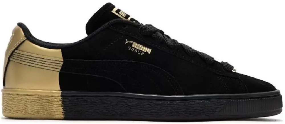 Giày Puma Suede Dance Crew 'Black Gold Metallic' 398306-01
