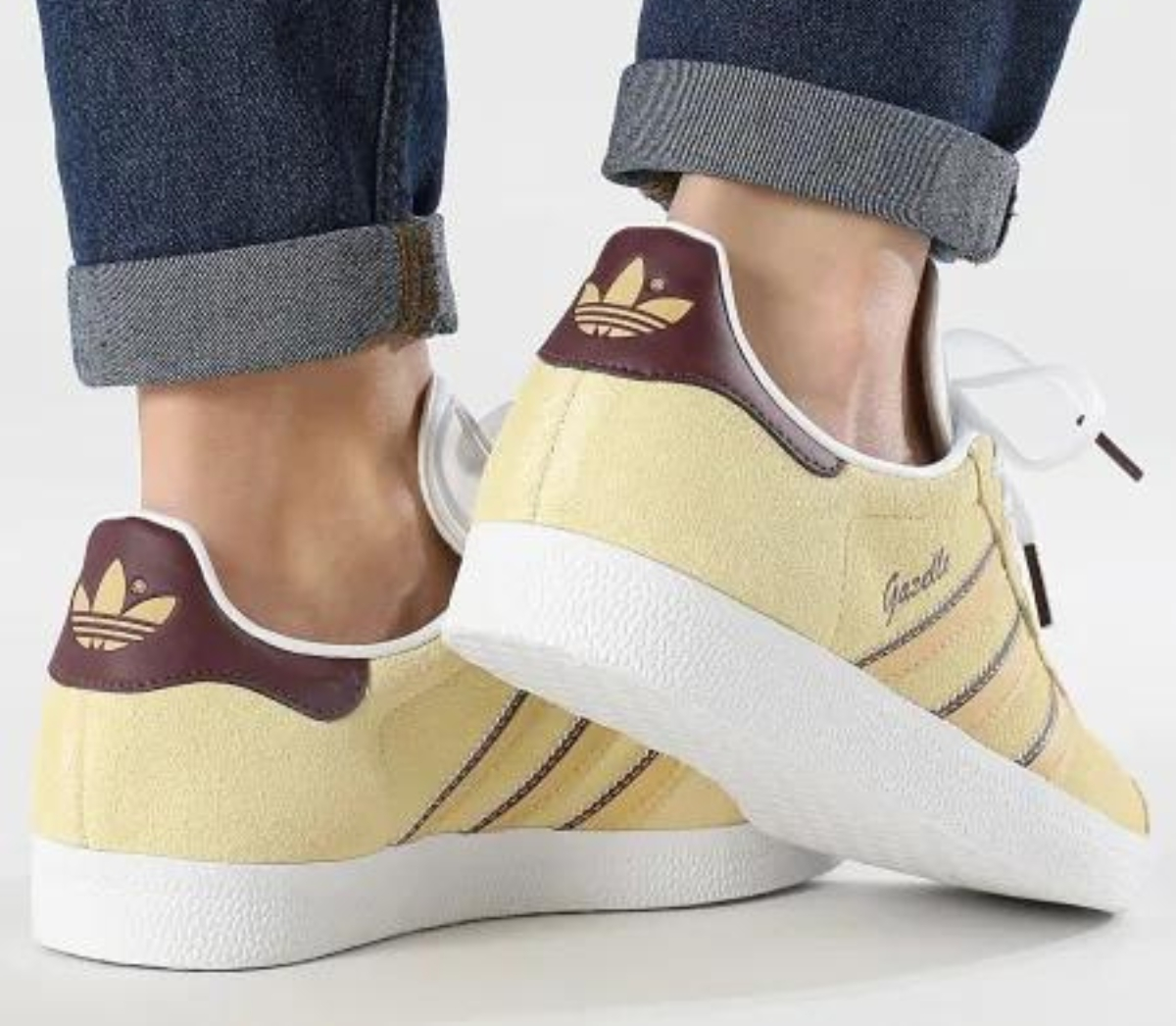 Giày Adidas Gazelle 'Almost Yellow Maroon' IE0443 - Ảnh 2