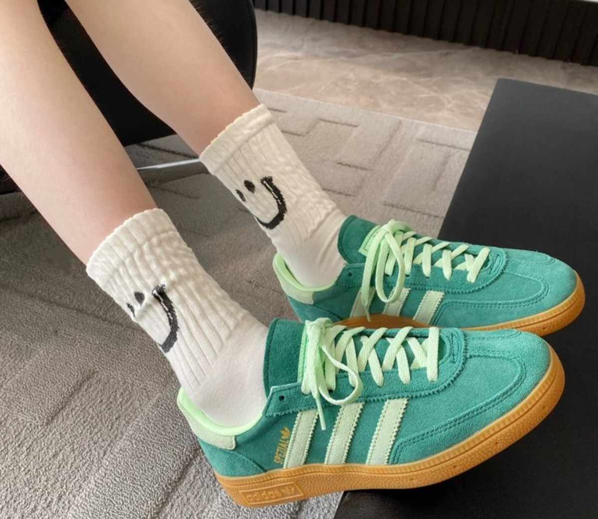 Giày Adidas Handball Spezial 'Collegiate Green Semi Green Spark' IE5896 - Ảnh 4
