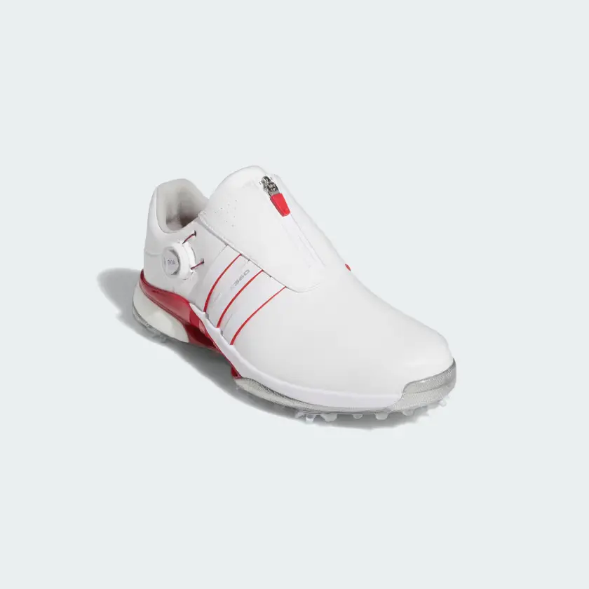 Giày Adidas TOUR360 Boa 24 Wide Golf ‘White Scarlet’ IE3368 - Ảnh 4