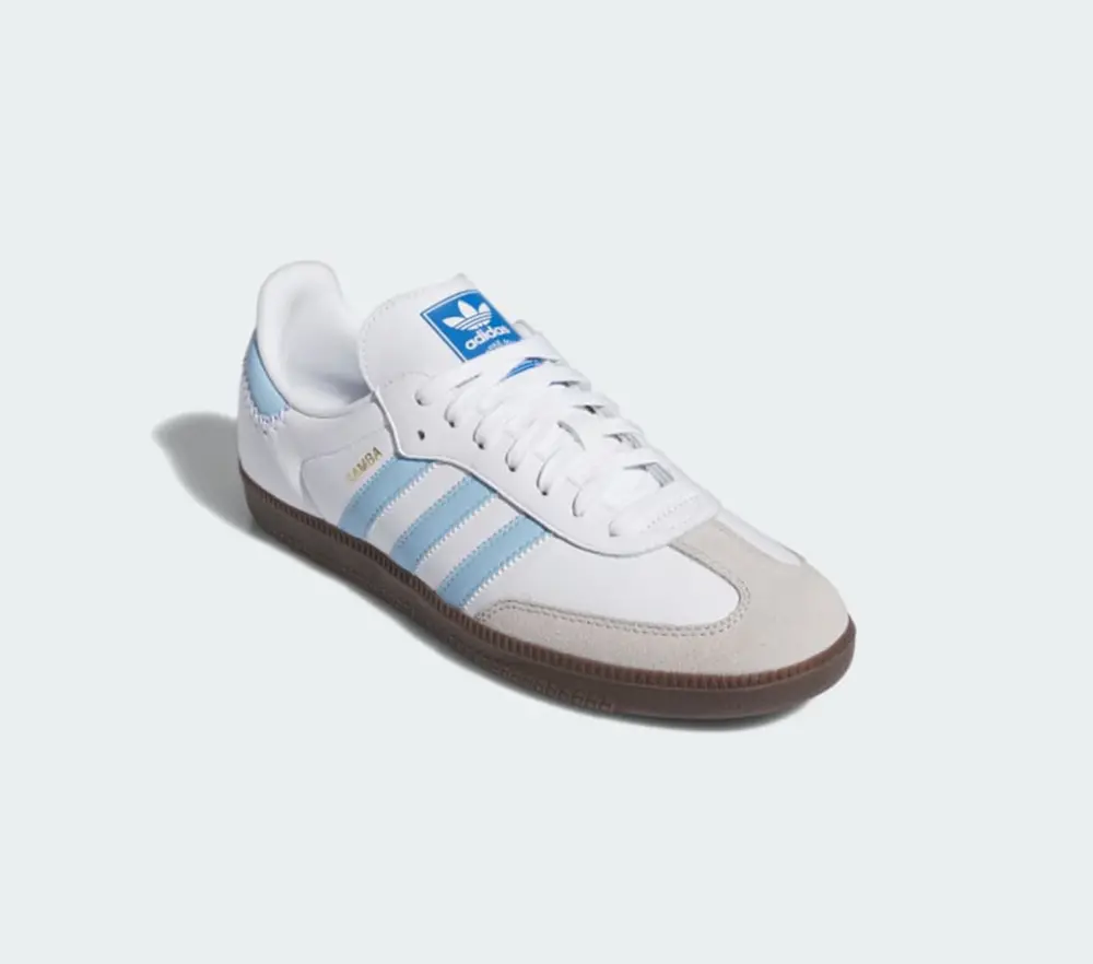 Giày Adidas Samba OG 'Light Blue' JI2003 - Ảnh 4